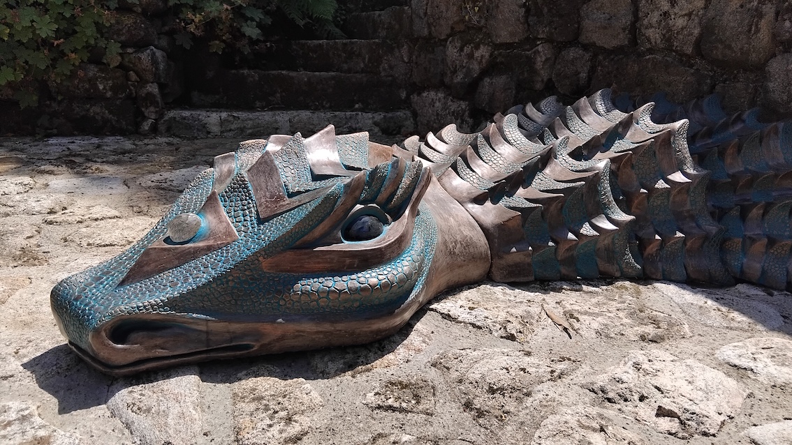 sculpture lézard